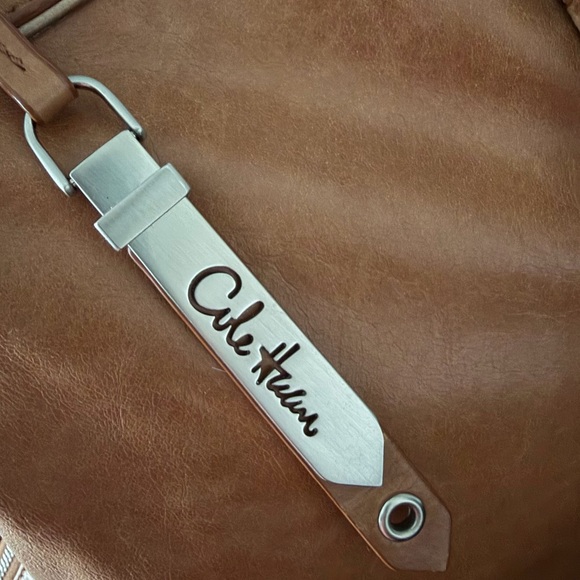 Cole Haan Vintage Brown Leather Shoulder Bag - Picture 7 of 11